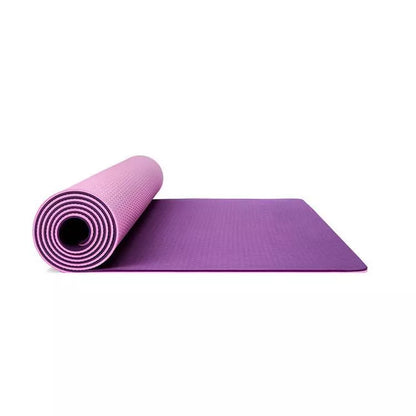 Tasteless and antiskid fitness dance yoga mat in pink, purple, and green