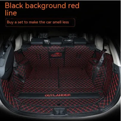 Mitsubishi Outlander custom boot liner with 3D edges and non-slip TPE XPE surface