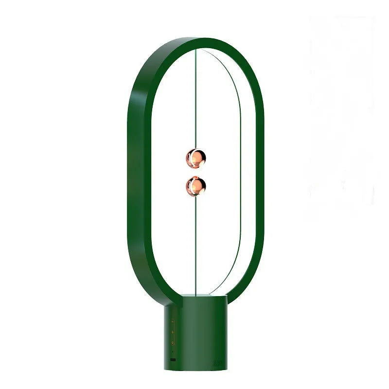 Mini smart magnetic switch USB LED table lamp with floating switch, plastic shade, 55x140x250mm