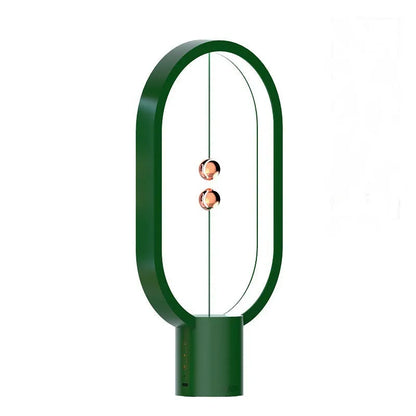 Mini smart magnetic switch USB LED table lamp with floating switch, plastic shade, 55x140x250mm
