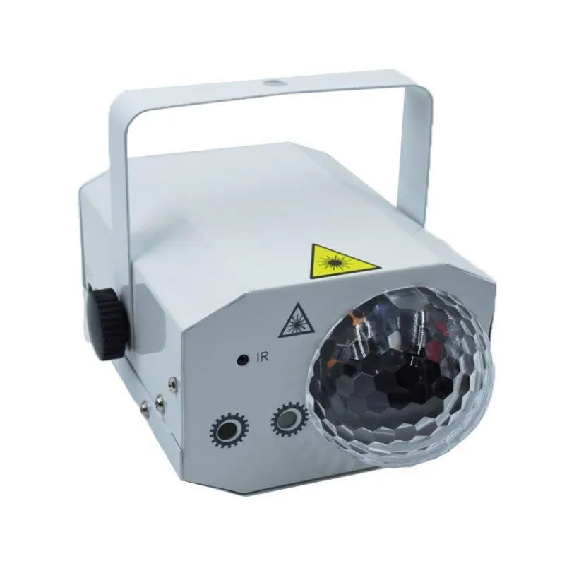 Black LED laser magic fan stage lighting equipment with remote control for KTV and bar installations