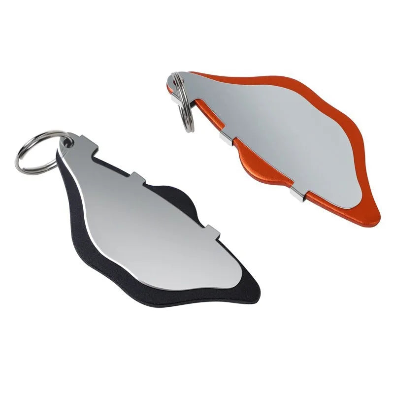 Mountain bike disc brake linings with scratch-proof grinding discs in black and orange options