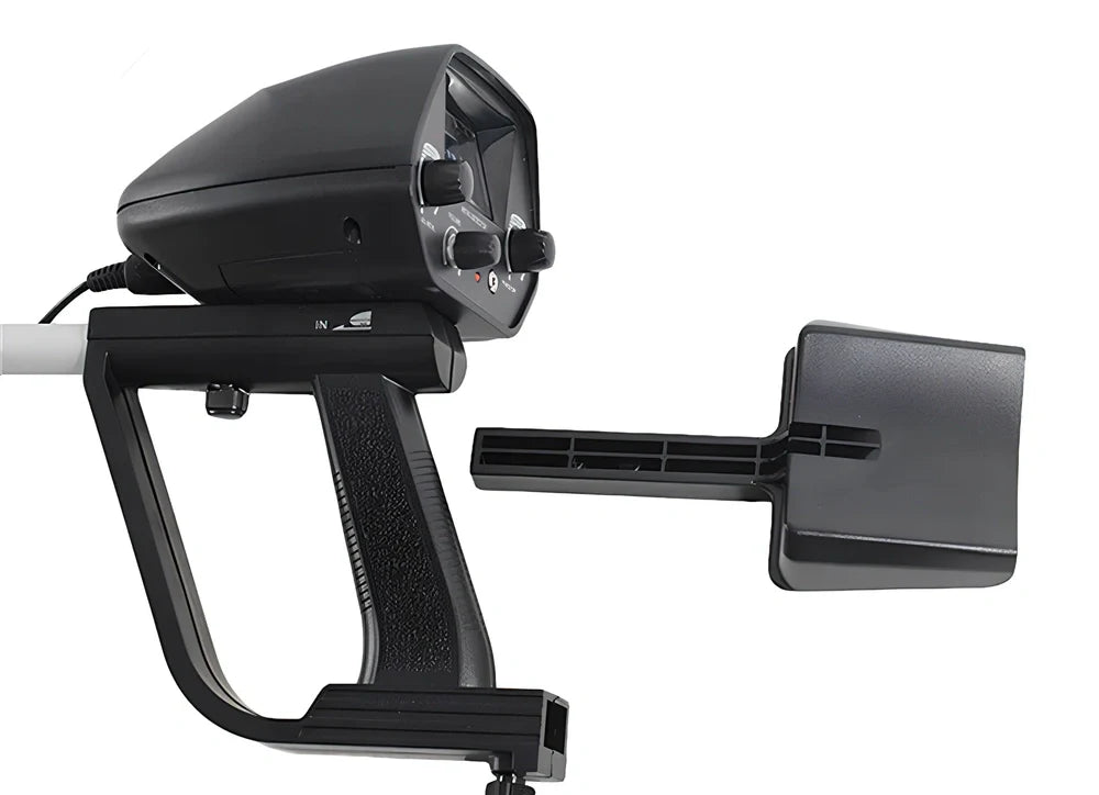 Underground metal detector with 1 metre range, 545x220x110 mm size for beginner coin detection