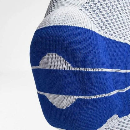 Premium knee brace sleeve made with breathable nylon fabric for sports, running, and fitness activities