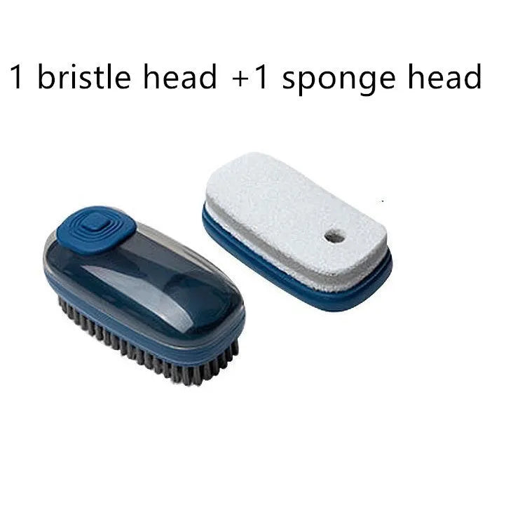Automatic liquid cleaning brush with ergonomic grip in multiple colour options