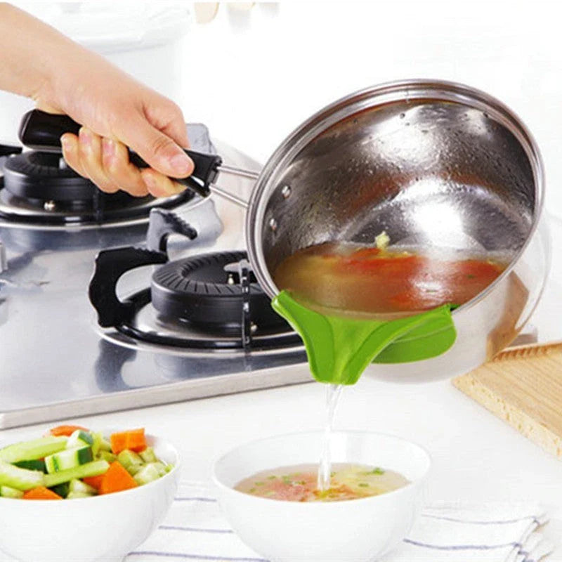 Versatile Silicone Soup Funnel for Easy Pouring