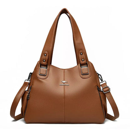Women's vintage PU crossbody bag in various colors with large capacity and stylish design