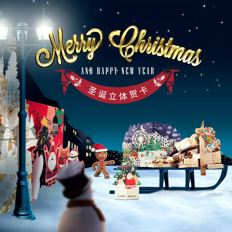 Three-dimensional greeting card with vibrant colors and detailed texture