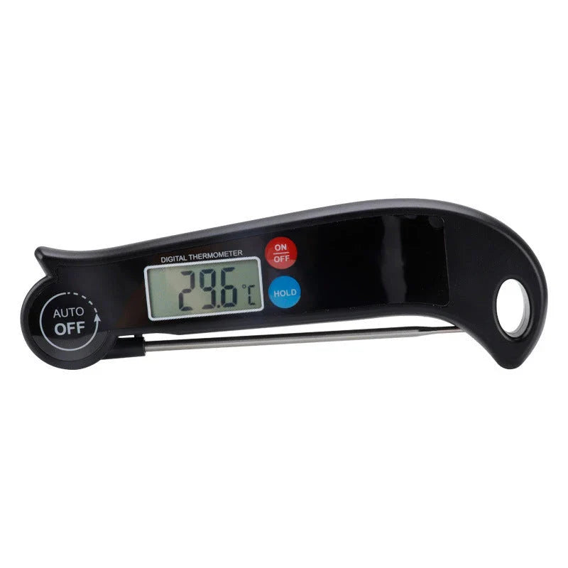 Advanced digital cooking thermometer with fast temperature readout, wide temperature range, and foldable probe design for precise monitoring of meats, grilling, oven, and more