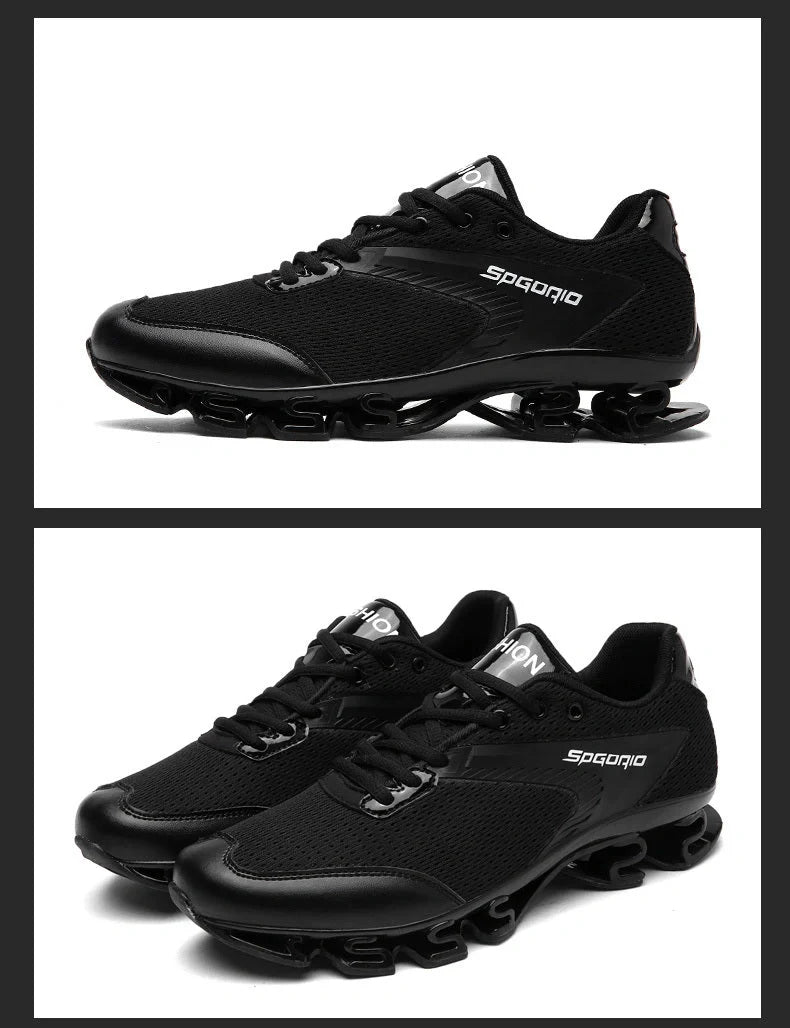 Blade Warrior Sneakers in green, white, black, and red with breathable mesh upper and rubber outsole