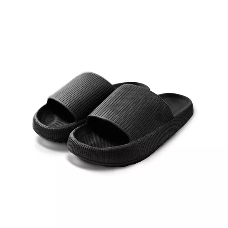 EVA Rubber Foam Soft Bottom Indoor Couple Slippers in various colors