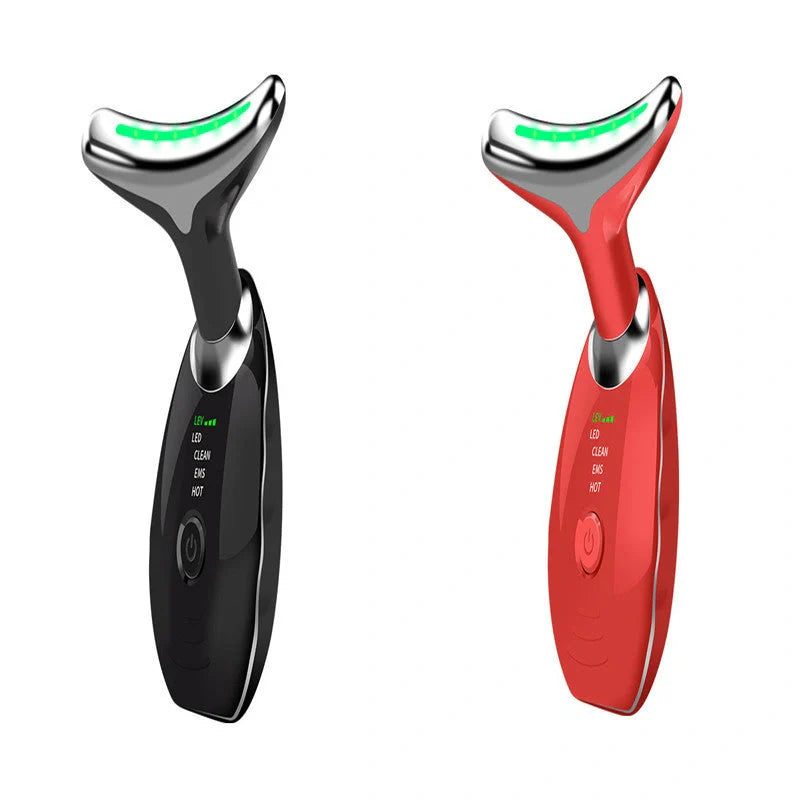 LED Photon Therapy Face & Neck Massager for skin tightening and anti-aging