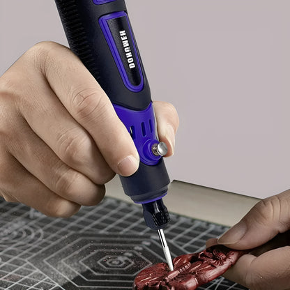 Mini electric drill engraving machine with PP tool box and 82 accessories for engraving polishing cutting grinding
