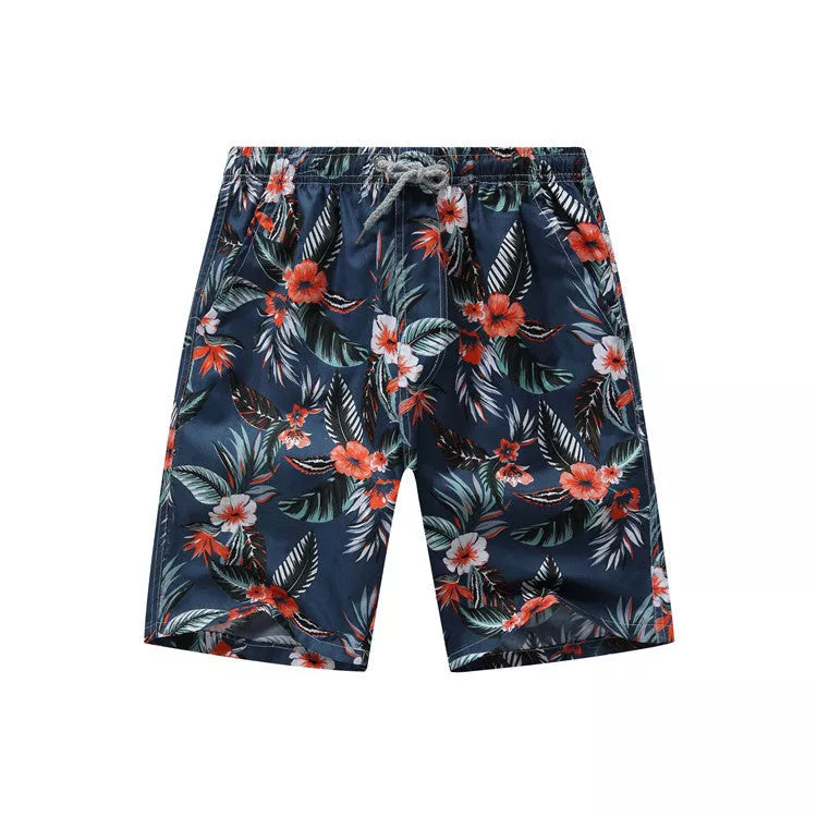 Summer beach casual shorts in various colors and sizes, made from quick-dry polyester fiber