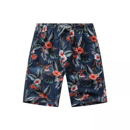 Summer beach casual shorts in various colors and sizes, made from quick-dry polyester fiber