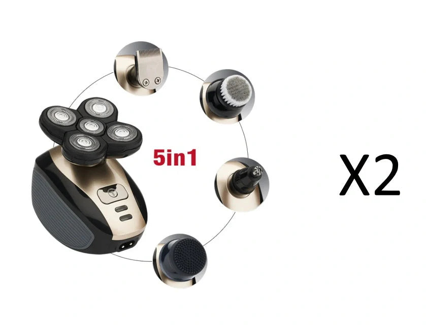 5-in-1 Multifunctional Electric Shaver for Men with 5 Floating Blades