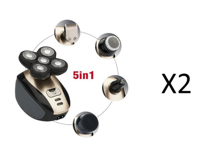 5-in-1 Multifunctional Electric Shaver for Men with 5 Floating Blades