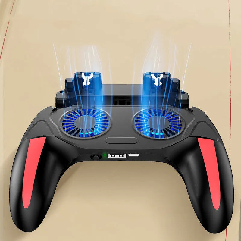 New H10 mobile phone cooling controller with touch screen interface for 4.7-6.5 inch smartphones, made from environmental protection ABS plastic, available in plug-in models and with 2500mAh or 5000mAh battery capacity for extended gaming sessions