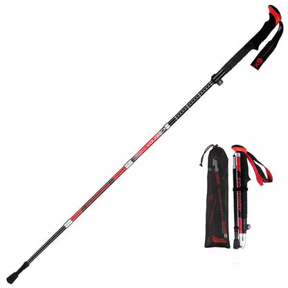 XINDA ultralight carbon trekking poles with EVA handle and tungsten steel tips
