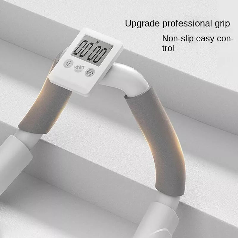 Multi Function Push Up Fitness Trainer with flat support and LCD display