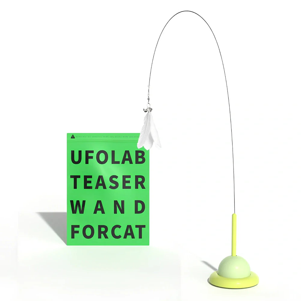 25cm Doumao Stick cat toy in bright colours with ABS plastic construction