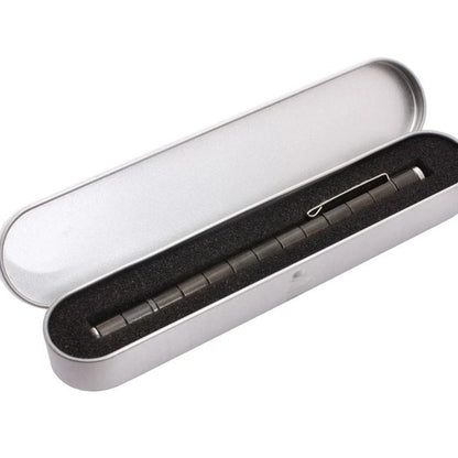 A magnetic modular pen with customizable components and accessories for stress relief, focus, and creativity