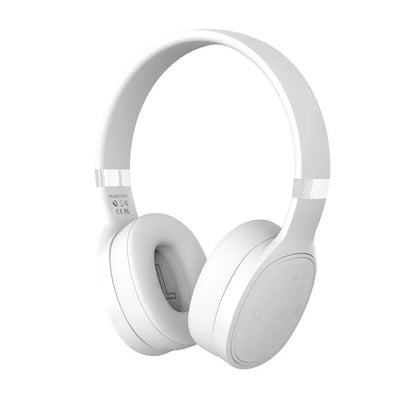 Folding wireless Bluetooth sports headset in black with 40mm speakers and adjustable headband
