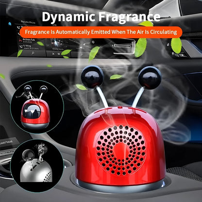 Robot car vent air freshener aromatherapy diffuser with 40ml gel fragrance