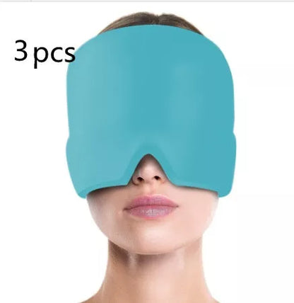 Cold Compress Hood for migraine and stress relief with soft gel design