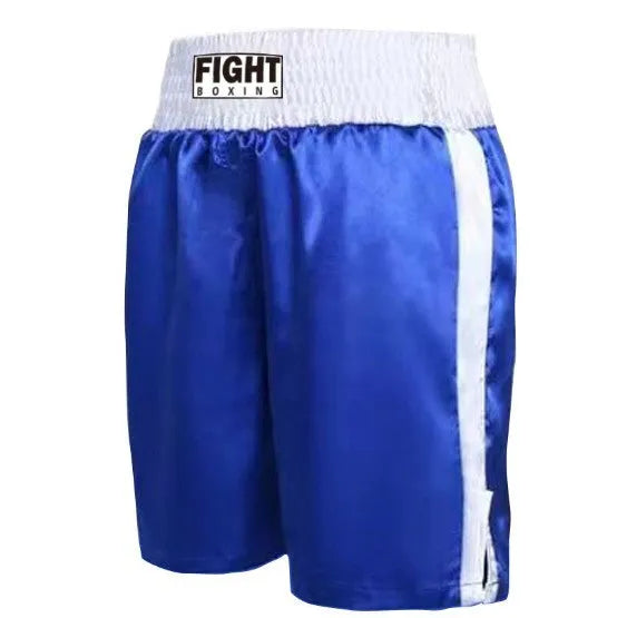Stretch polyester boxing shorts with elastic waistband in multiple colour combinations for training