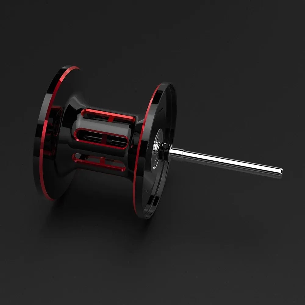 Drip wheel fishing reel and vessel setup for boat angling with left or right hand wheel option.