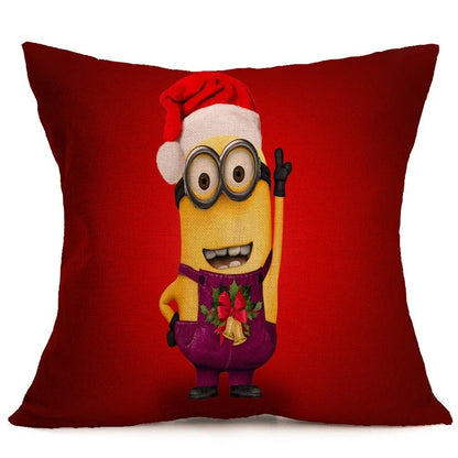 Cozy Christmas-themed pillow covers made of soft, durable PP cotton for use on sofas, beds, and in cars