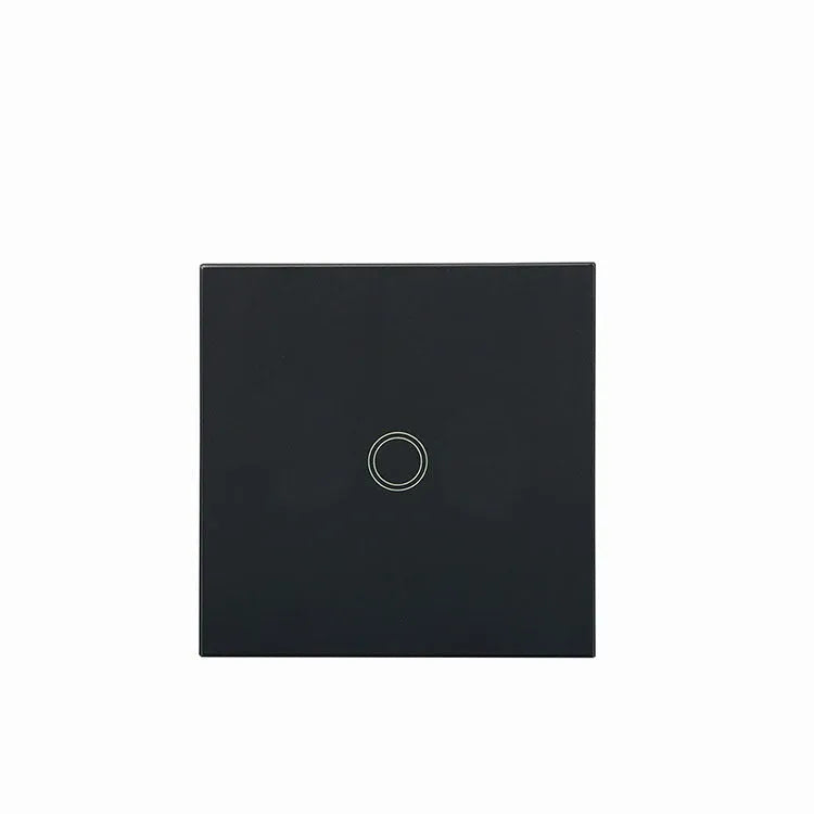 86 type glass touch light switch with tempered glass panel in black, golden or white finish