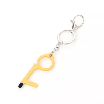 Alloy protective door opener keychain in various colors