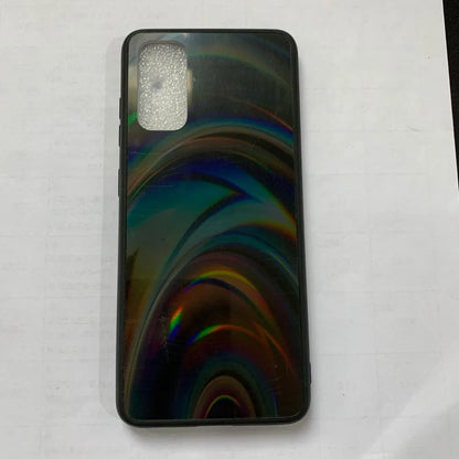 Marble-pattern shockproof silicone phone case for Samsung Galaxy models shown in multiple colours.