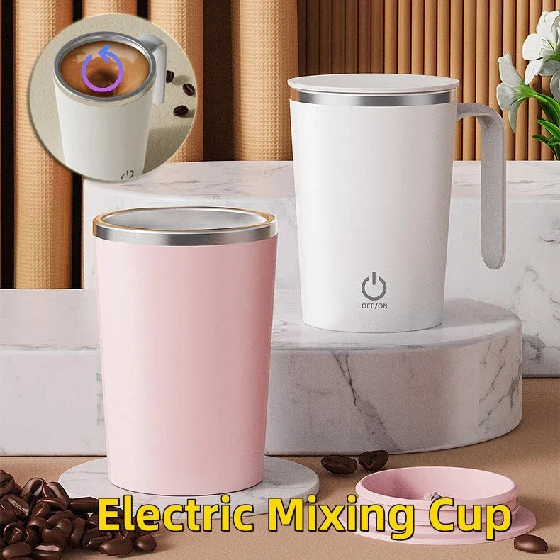 Automatic Stirring Coffee Mug with Hands-Free Mixing and Temperature Control