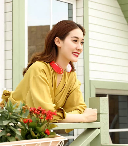 Electric Smart Shoulder Massager in white, pink, or red with remote control