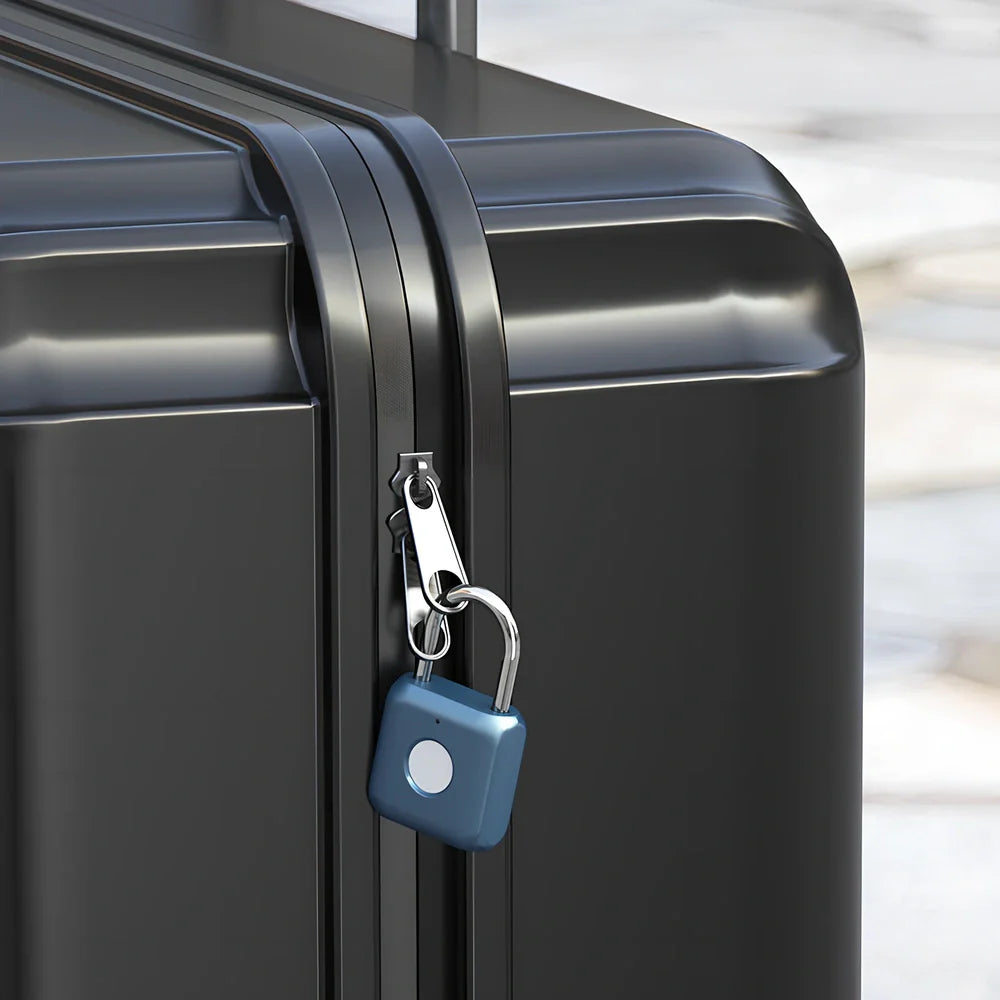 Fingerprint smart lock with zinc alloy body measuring 33x58.8x15mm with biometric sensor