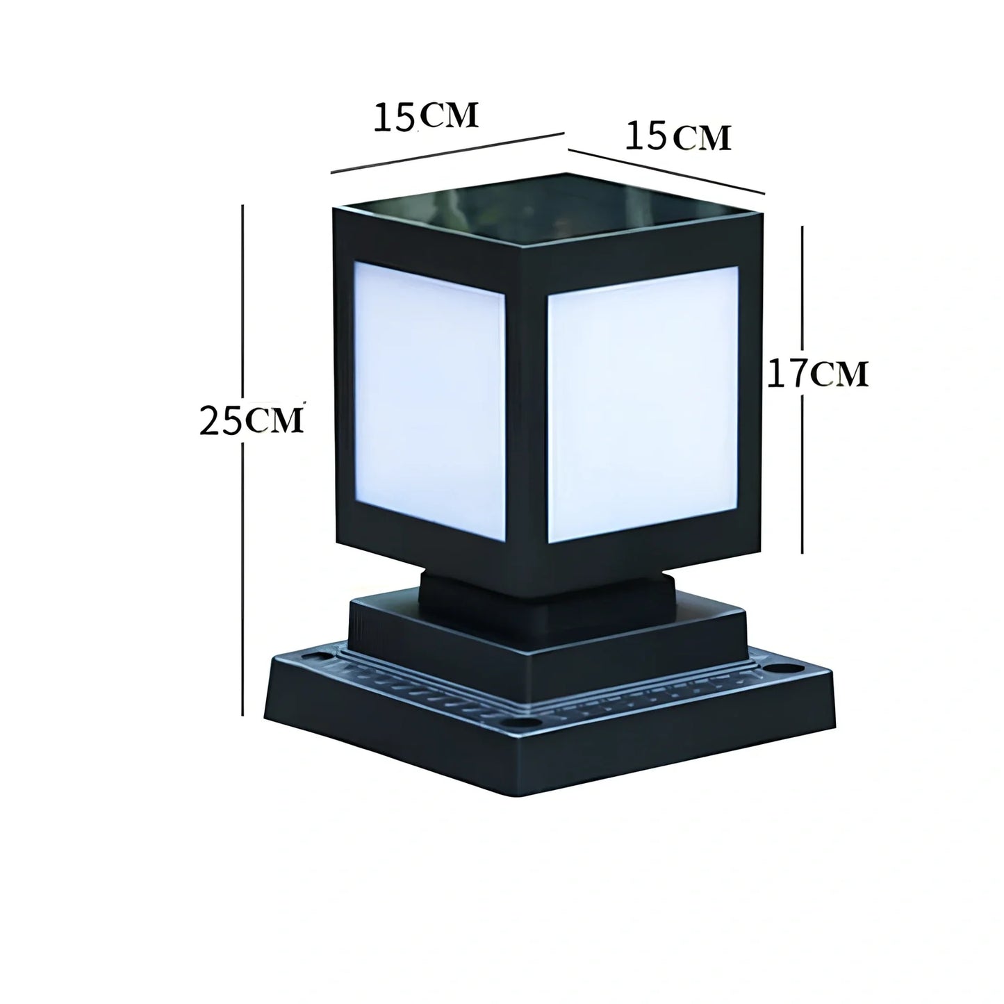 Solar-powered garden lights with waterproof LED illumination for outdoor spaces