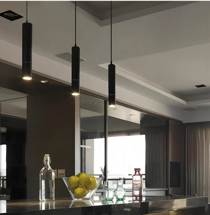 LED macaron spotlight in black finish with 60mm diameter and aluminium body construction