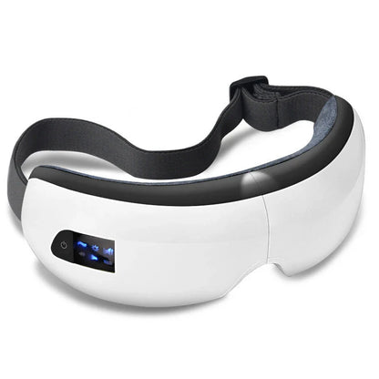 Bluetooth Eye Massager with Hot Compress, Air Pressure Massage, and Soothing Music for Relaxation and Eye Care