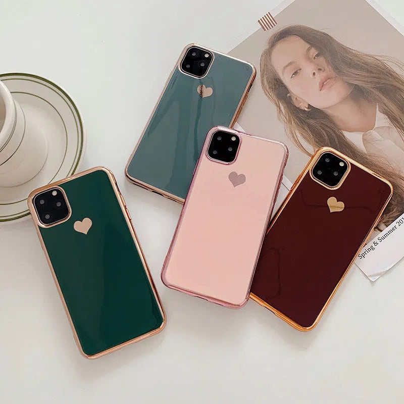 TPU iPhone case in solid colour, slim back cover design for models 6 to 11 Pro Max