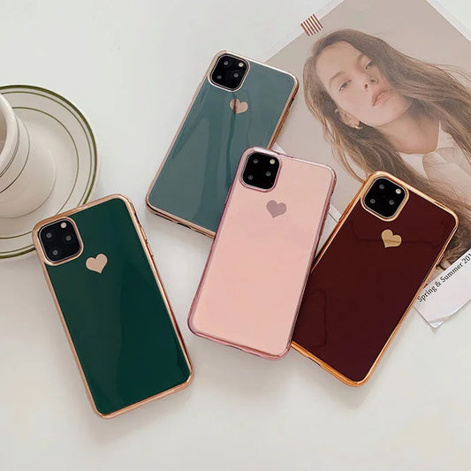 TPU iPhone case in solid colour, slim back cover design for models 6 to 11 Pro Max
