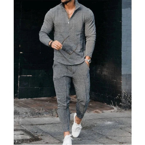 Men's loose sports suit in polyester for leisure activities
