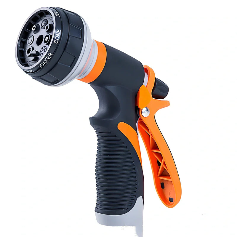 Gardening spray gun with 5 kg water pressure capacity for precise flower watering, featuring ABS construction and 19x16.5x6cm dimensions for comfortable handling during extended garden maintenance sessions
