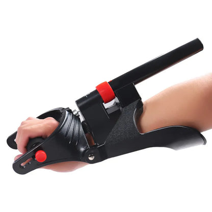 Adjustable hand grip exerciser trainer in spring steel, 31.5cm, for forearm wrist and finger strength training
