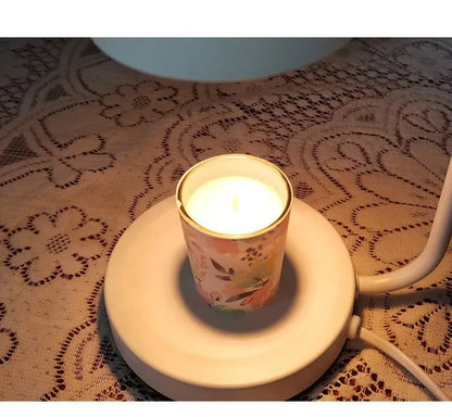 European style aromatherapy melting wax lamp with dimmer switch and metal construction
