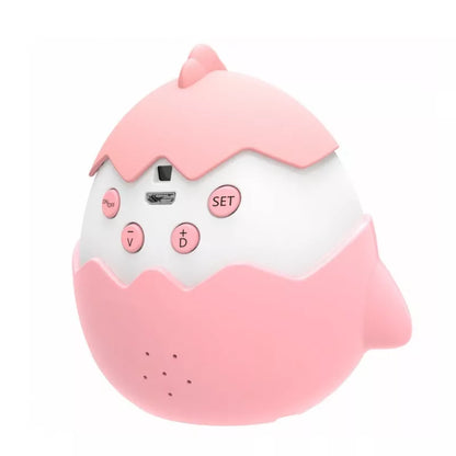 Smart alarm clock with anti-myopia feature and infrared sensing in blue and pink options