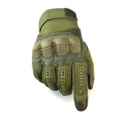 Rugged outdoor touchscreen gloves with reinforced knuckles, durable palm, and breathable wrist design for adventurous users
