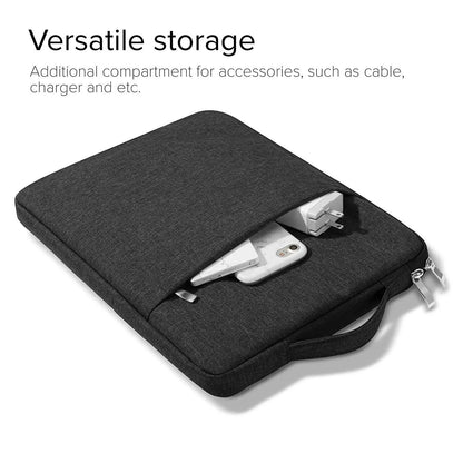 Canvas tablet case handbag in grey colour with thicken anti-fall protection for student Pro 12.9 devices